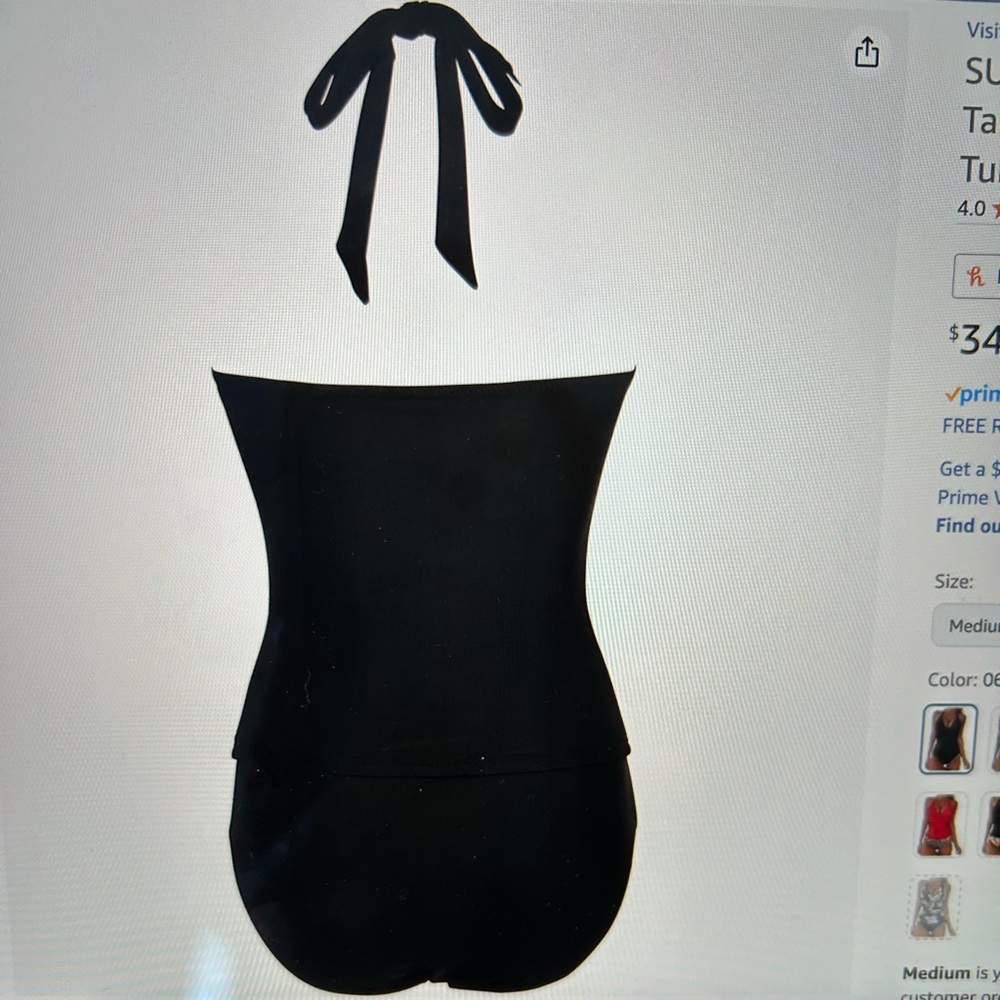 Halter top tankini - Picture 5 of 6